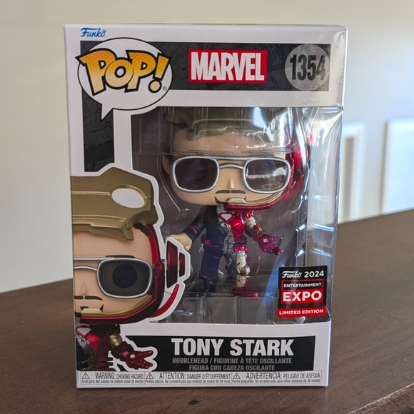 Funko Pop Tony Stark Entertainment Expo Exclusive C2E2 Marvel 1354 - Picture 1 of 7